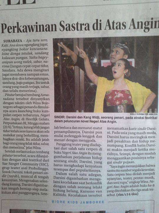 pementasan NAA - Jawa Pos 24 Juni 2014